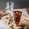 Royal Cuisine Latte Glasses 270ml – Glass Coffee Cups with Handle | Set of 2, 4 or 6