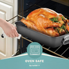 Royal Cuisine Deep Roasting Tin – Non Stick Carbon Steel Roasting Tray