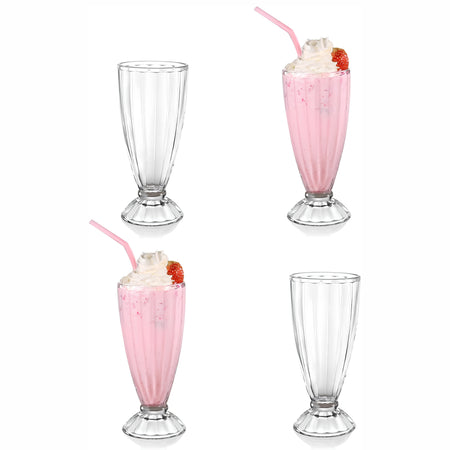 Royal Cuisine 360ml Milkshake & Sundae Glasses – Set of 2, 4 or 6