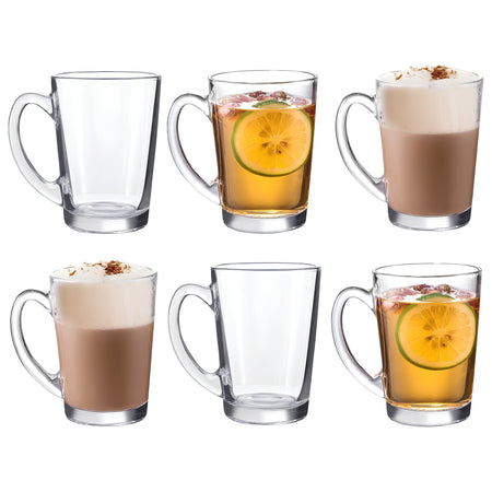 Royal Cuisine Glass Coffee Cups Set of 6, 295ml