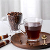 Royal Cuisine Glass Coffee & Tea Cups – Set of 6, 260ml