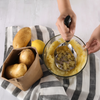 Royal Cuisine Stainless Steel Potato Masher with Silicone Grip