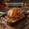 Royal Cuisine Deep Roasting Tin – Non Stick Carbon Steel Roasting Tray