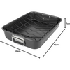 Royal Cuisine Deep Roasting Tin – Non Stick Carbon Steel Roasting Tray