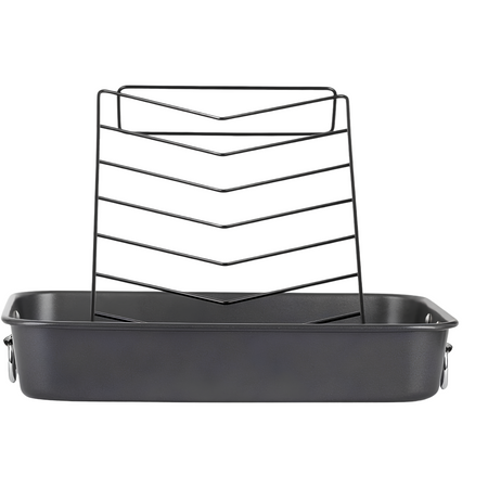 Royal Cuisine Deep Roasting Tin – Non Stick Carbon Steel Roasting Tray