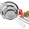 3pcs Stainless Steel Tea Strainer Set – 8cm / 14cm / 20cm Fine Mesh Sieve Filter