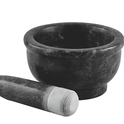 Marble Mortar and Pestle Set– Spice & Herb Crusher, Grinder, Smasher| Heavy Duty