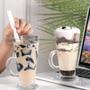 Royal Cuisine Latte Glasses 270ml – Glass Coffee Cups with Handle | Set of 2, 4 or 6