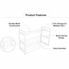 Royal Cuisine 3 Tier Shoe Rack – Metal Shoe Storage Organiser