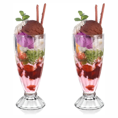 Royal Cuisine 360ml Milkshake & Sundae Glasses – Set of 2, 4 or 6