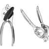 Royal Cuisine Set of 4 Zinc Alloy Premium Quality Can Opener, Garlic Press, Lemon Squeezer and Potato Peeler