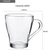 Royal Cuisine Set of 6 Tea Coffee Cups Glasses 260ml Dishwasher Freezer Microwave Safe