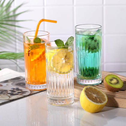 Royal Cuisine 6x Tall Hi Ball Glasses 260ml