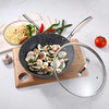 Royal Cuisine Nonstick Granite Effect Wok Pan with Glass Lid