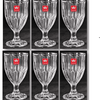 Royal Cuisine 180 ml Set of 6  Crystal Clear Drinking  Glasses