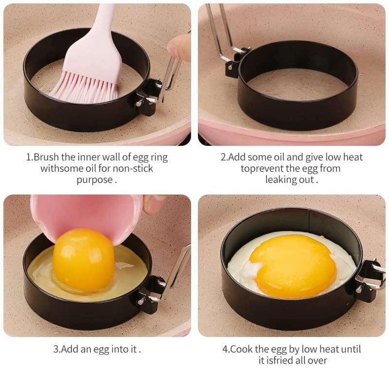 Royal Cuisine Stainless Steel Eggs Maker Non Stick Round