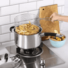 Stainless Steel Deep Frying Chip Pan with Basket and Lid