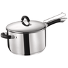 Stainless Steel Deep Frying Chip Pan with Basket and Lid