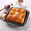 Royal Cuisine Set of 4 Non-Stick Bakewares Including Bake Pan Square Roaster Pan Loaf Pan and 6 Cup Muffin Pan-Kitchen Utensils (Carbon Steel)