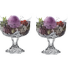 Royal Cuisine Diamond-Cut Glass Dessert Bowls