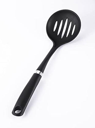 ROYAL CUISINE Kitchen Skimmer Spoon with Soft Grip Handle, Cooking Spoon Non-Stick Safe Nylon, Slotted Spoon for Kitchen Frying Food