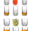Royal Cuisine Drinking Glasses Set of 6 Medium and 6 high Water Juice Beverage Glasses 320Ml Diamond Design Tumbler