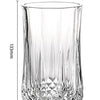 Royal Cuisine Drinking Glasses Set of 6 Medium and 6 high Water Juice Beverage Glasses 320Ml Diamond Design Tumbler