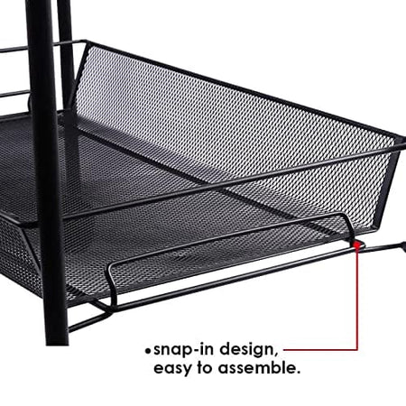 Royal Cuisine 3-Tier Multi-use Rack- Black