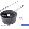 Royal Cuisine Forged Aluminium Non-Stick Deep Milk Pan with Granite Effect,