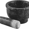 Royal Cuisine marble mortar and pestle set spice and herb crusher crushing, grinder and smasher 7 Inch