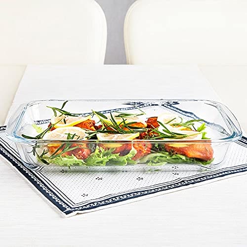 Royal Cuisine Glassware, Rectangular Oven Dish, Casserole bakeware, Heavy Duty Oven Dish, Glass Lasagne Tray