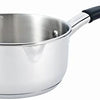 Royal Cuisine Stainless Steel Milk/Tea pan Egg/Water Boiling Pot with 2 Pouring Lips Induction hob Soup Warming Sauce pan