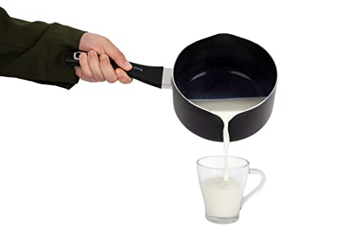 Non-Stick Milk Pan - Bakelite Handle, Double Pouring Lips