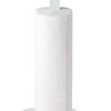 Set of 6 Cup Mug Tree Stand and Linear Kitchen roll/Paper Towels Holder Stainless Steel - Coffee Tea Cups Mugs draining Rack| Kitchen Storage Accessories (White, grey)
