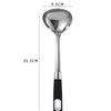 Stainless Steel Soup Ladle Spoon with Soft Grip Handle
