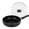 Royal Cuisine Non-Stick Aluminium Frying pan Glass lid Saute'Pans with Heat Resistant Handle Egg Omelette Pan for Induction Hob