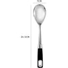 Stainless Steel Cooking Spoon with Soft Grip Handle