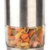 Royal Cuisine Glass Jar Canister Stainless Steel Nested Canister with Glass Window Airtight Lid Coffee Sugar Tea Storage Jars for Flour Pasta Cookies Spices Grains