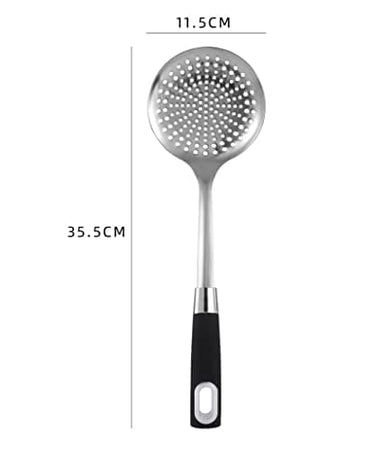 Kitchen Skimmer Stainless Steel with Soft Grip Handle