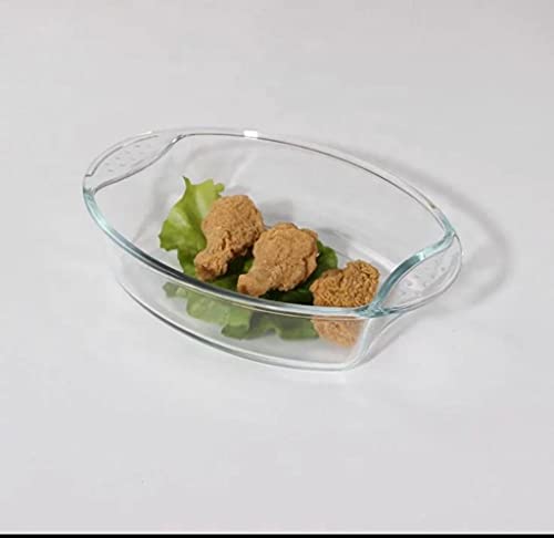 Oval glass oven dish with handles (3.8L)