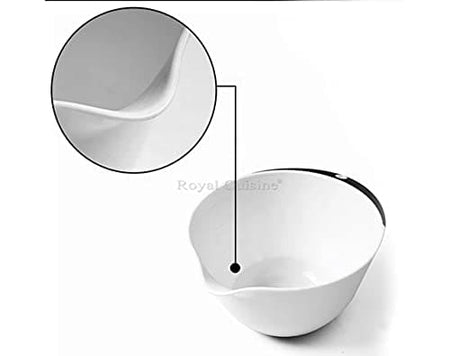 Salad and Fruit Mixing Bowl for Kitchen Food Preparation Nesting Bowl Plastic Compact Stackable Chip and dip Baking Cooking Bowls