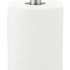 Freestanding Silver Metal Tissue Roll and Paper Towel Holder