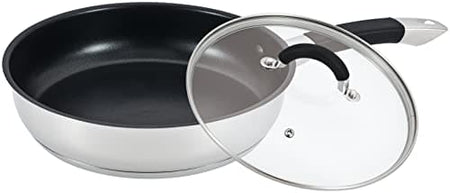 20cm Stainless Steel Egg Poacher Pan and Lid