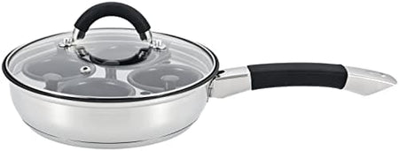 20cm Stainless Steel Egg Poacher Pan and Lid