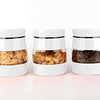 3 pcs Glass Storage Jars Canister Set - White
