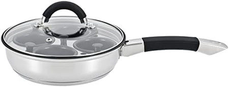 20cm Stainless Steel Egg Poacher Pan and Lid
