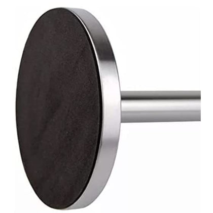 Freestanding Silver Metal Tissue Roll and Paper Towel Holder