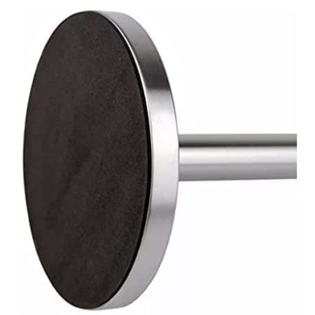 Freestanding Silver Metal Tissue Roll and Paper Towel Holder