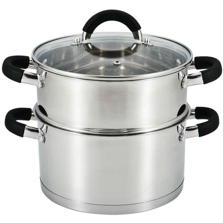22cm 3-Tier Stainless Steel Steamer