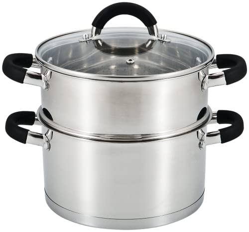 20cm 3-Tier Stainless Steel Steamer